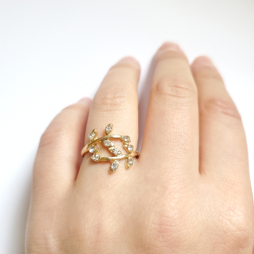 NWOT Gold Leaf / Firn Ring size 5.75 - Picture 3 of 12